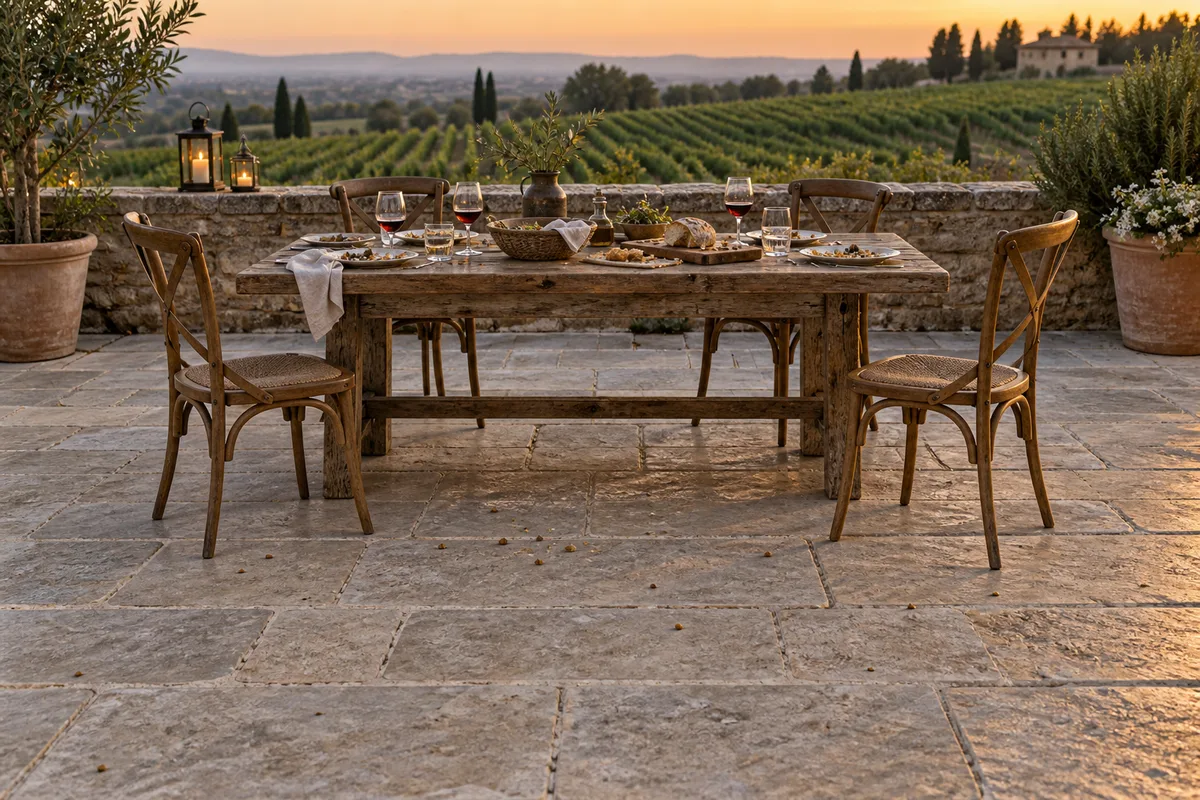 Choisir le sol de sa terrasse de repas
